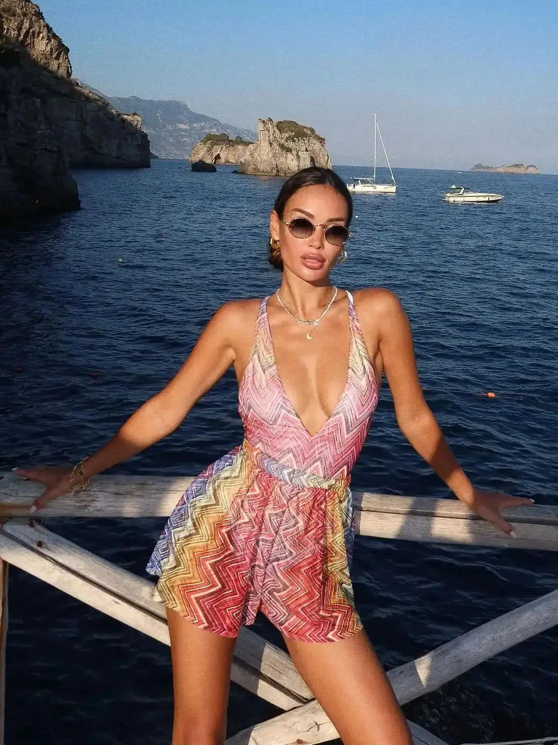 Swimsuit with Shorts Sexy Swimwear V Neck Swimsuits Women Bathing Suits Two Piece Swimwear Summer Beachwear Biquini