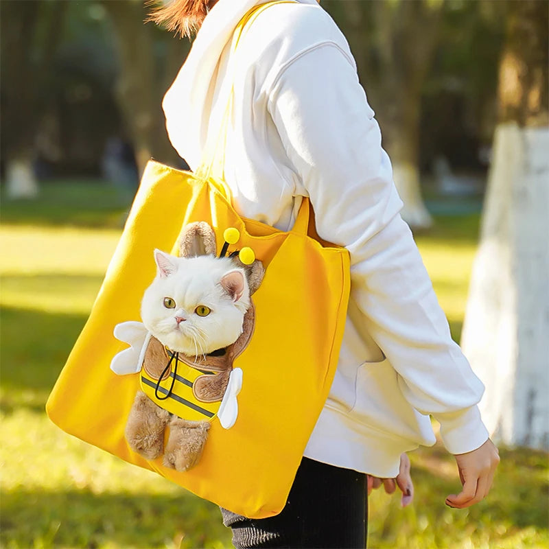 Pet Carrying Exposed Face Bag Portable Crossbody Pet Outdoor Bag For Small Dog Cat Pet Shoulder Carrying Bag Pet Accessories