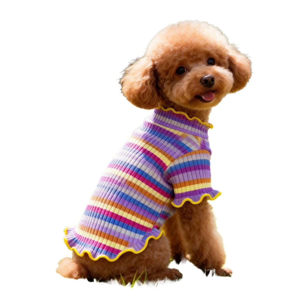 Pet Dog Clothes Puppy Vest T-shirt Shirt Cute Spring Pet Skirt Dress Roupas para cães Bottoming Shirt Dog Costume Puppy Clothes