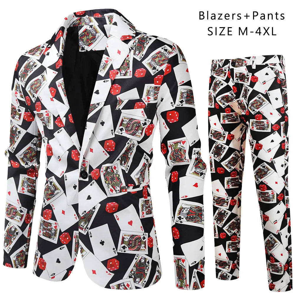 Men's Luxury Suit 3 Piece Fashion Business Party Mens Paisley Formal Suits Sets Jacket Vest Pants Slim Fit Dress Men Clothing
