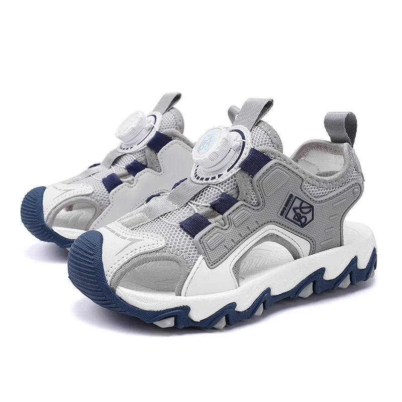 Fashion Kids Sandals Breathable Boys Non Slip Beach Sandals Outdoor Summer Children's Girl Closed Toe Sandals