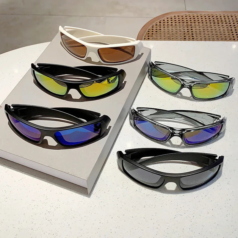 Sunglasses Cool for Women Luxury Men Outdoor Sports Sun Glasses Fashion Wrapped Round Trend Brand Design Shade Eyewear
