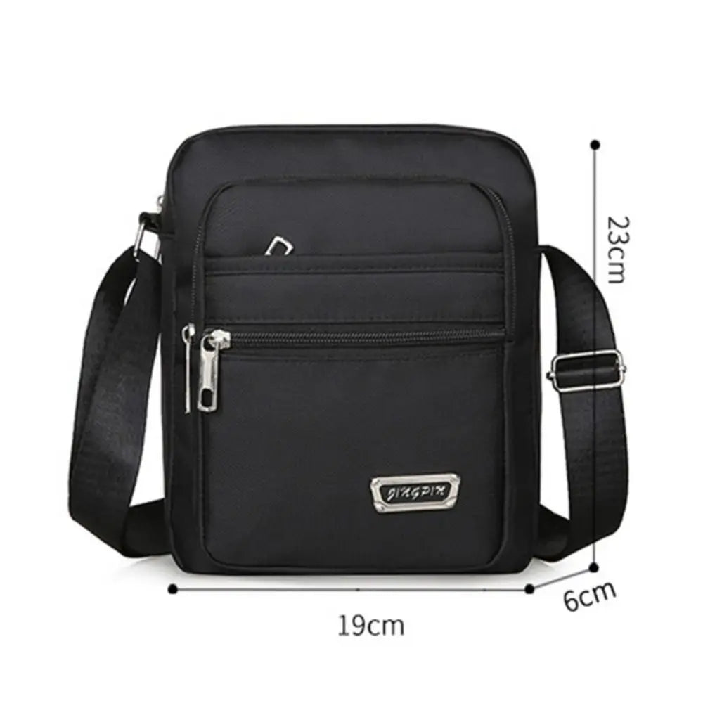 Men Crossbody Bags Male Nylon Shoulder Bags Boy Messenger Bags Man Handbags for Travel Casual Large Satchel Grey