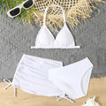 Girls Swimsuits Sets 2026 New Children's Separate Bikini 3-Piece Suits Kids Fashion Swimwear Outfits Teen Pool Beach Clothing