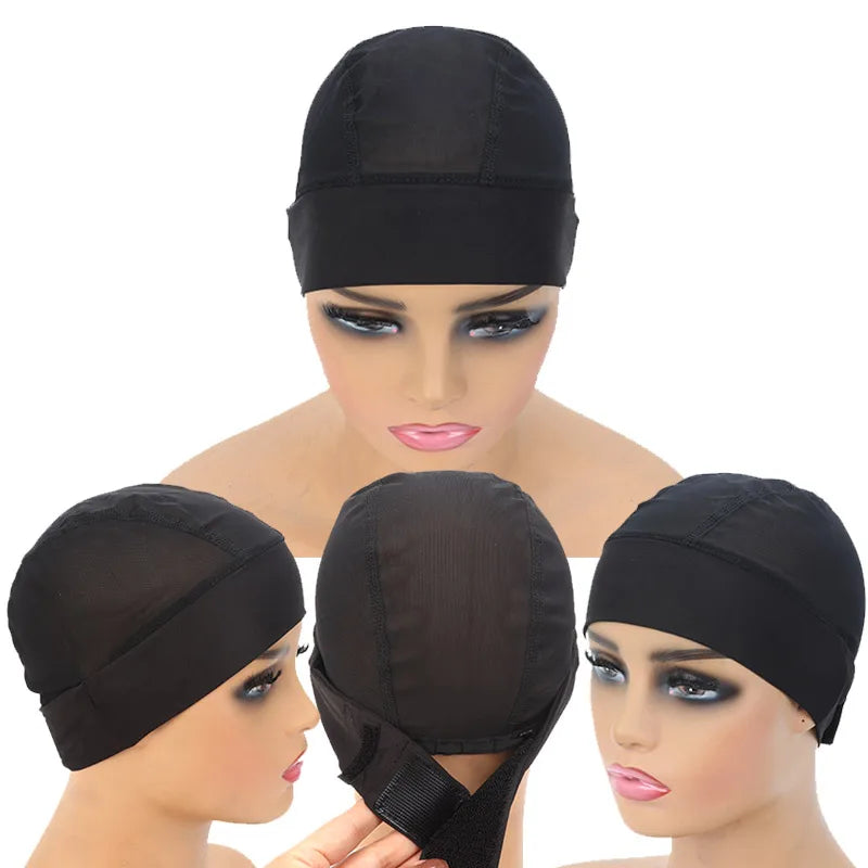 Wig Caps For Women Adjustable Grip Cap Lace Wig Cap Non Slip Wide Band Mesh Wig Cap Wigs Install Acessories