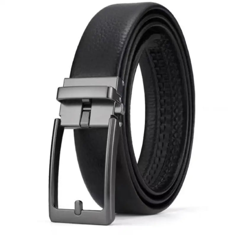 Men's Women's 3.5cm Click Belt With High Quality Alloy Automatic Buckle Unisex Classic Business Belts For Jeans Waist Strap