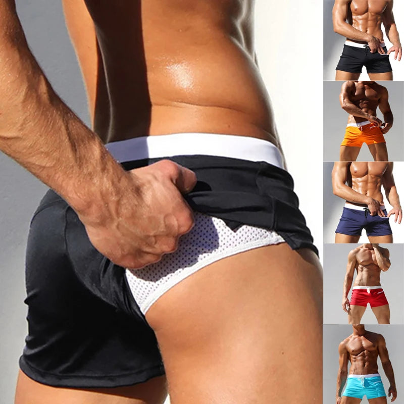 Swimsuits Man 2024 Summer Beach Shorts Mesh Lined Swimwear Board Shorts Male Men's Swimming Trunks Bathing Suit Sports Clothes