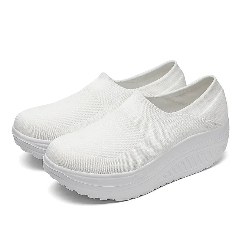 Sneakers Women Fashion Femme New Women's Vulcanized Shoes Sneakers Thick Bottom Slip on Female Women Shoe Plus Size