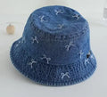 Spring Summer Baby Fisherman Hats Lovely Bow Pattern Kids Boys Girls Outdoor Sun Hat Fashion Denim Children Bucket Caps