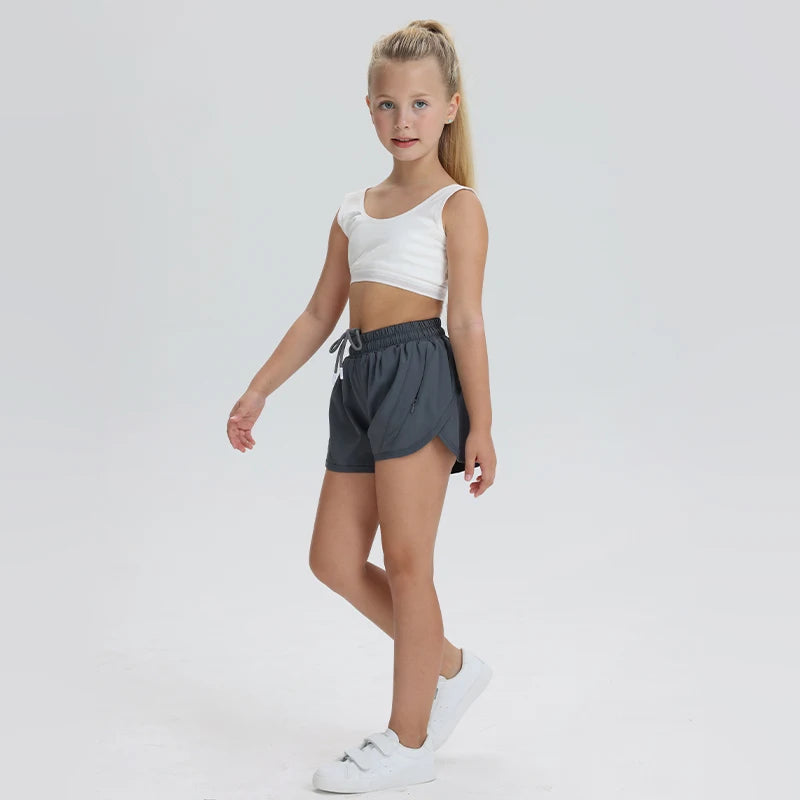 Girls' Sportswear Gym Clothing Wear Kids Yoga Pants 11 Year Old Girl Sport Clothes Junior Tennis Athletic Children Basket Pants