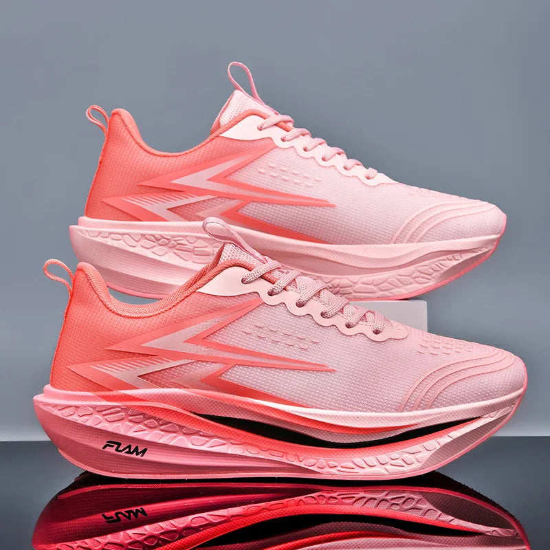 Sports Running Shoes Speciality Marathon Men Breathable Lightweight Carbon Board Women's Comfortable Athletic Nonskid Sneakers