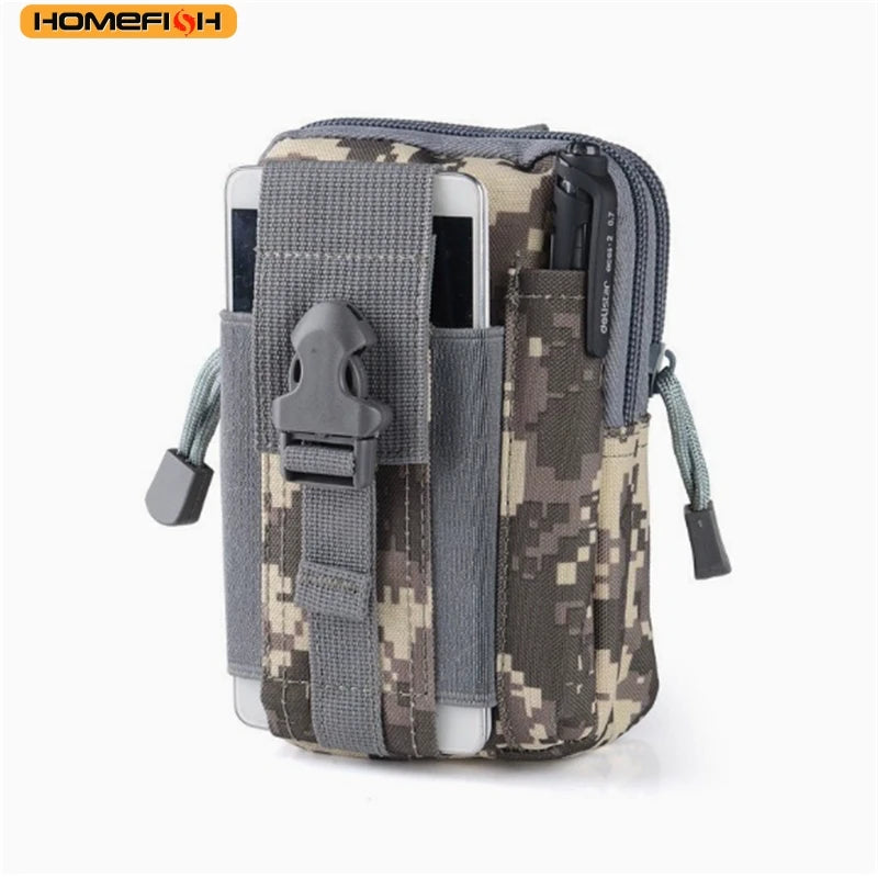 HOMEFISH Men's Waist Bag Jungle Camouflage Hanging Package Men Outdoor Sports Waist Bag Multifunctional Bags For Male