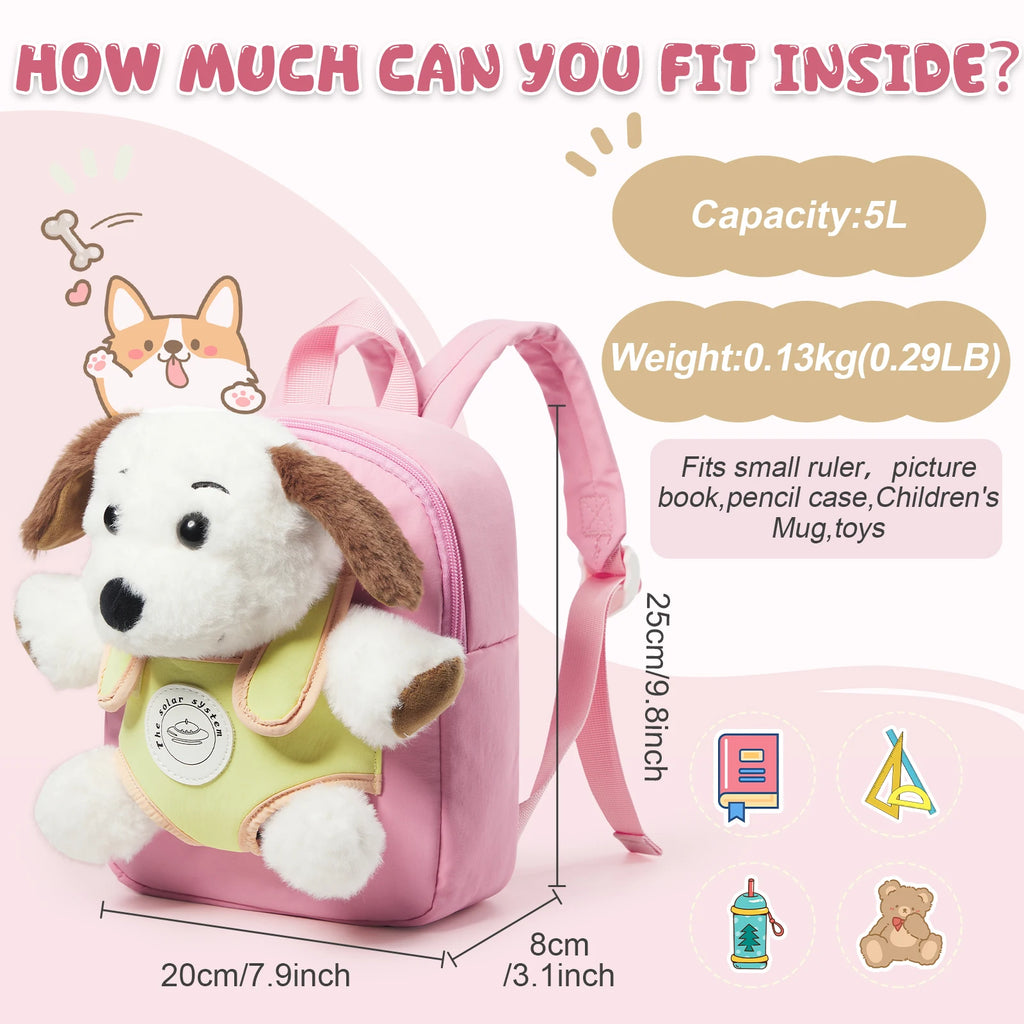 Plush Backpack Girls Boys Cute Preppy Kawaii Plushie Doll Fur Bag Children's Bag School Bag Mini Bags Kids Backpack Kindergarten