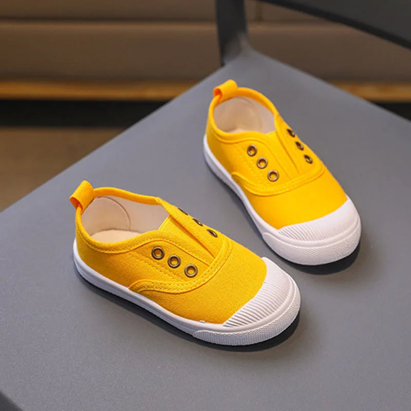Kids Canvas Sneakers Girls Boys Casual Children Shoes For Spring Autumn Flat Heels Loafers Soft Soles Toddler Baby Shoes  CSH900