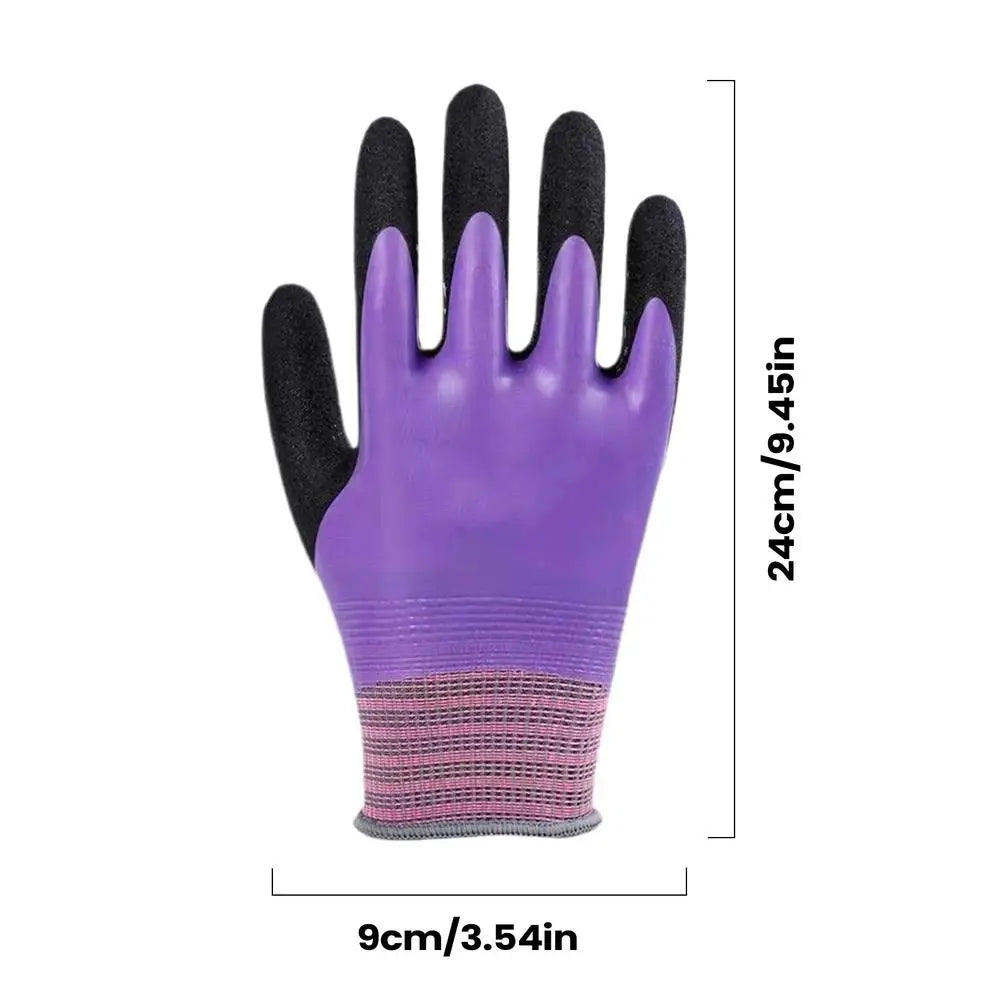 Latex Gloves protective work gloves Safety Work Gloves for Women Work Cleaning Kitchen Cooking Gardening Oven Seafood