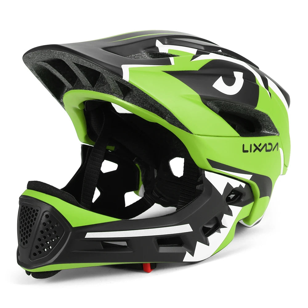 Kids Detachable Full Face Bike Helmet Children's Sports Child Cycling MTB Motorcycle Skateboarding Roller Skating Helmet