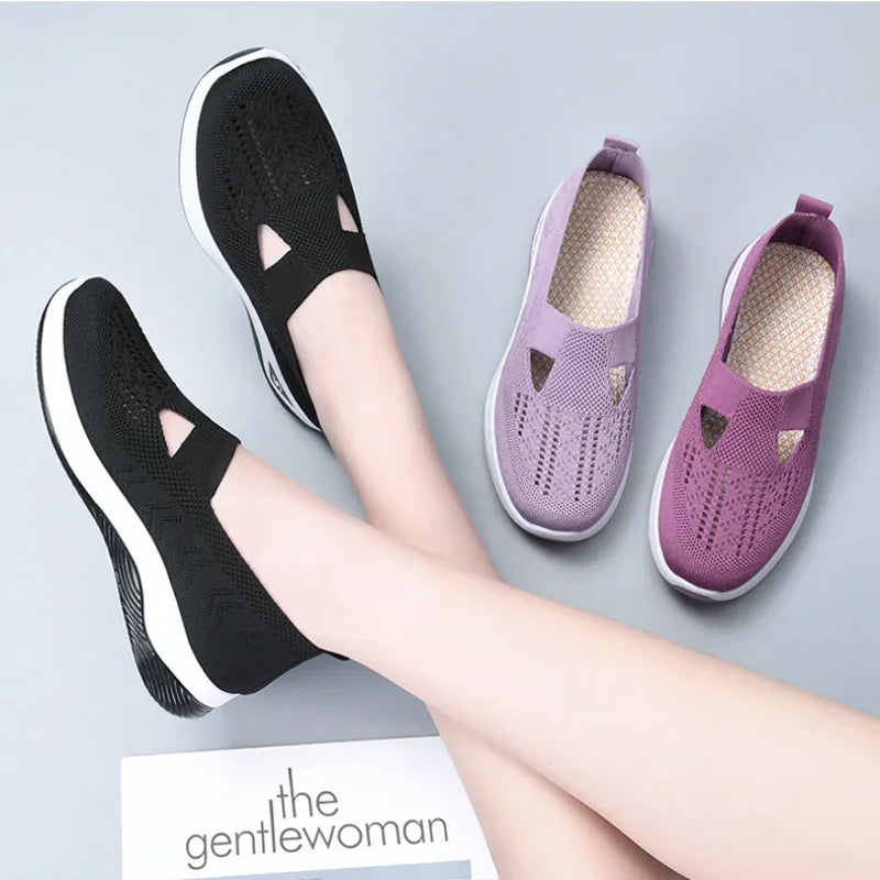 Women's Shoes Summer 2025 Casual Sneakers Breathable Slip On Walking Shoes Lightweight Outdoor Flat Sports Free Shipping