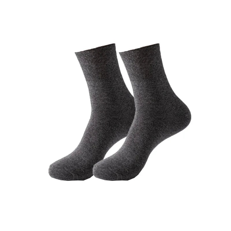 Plus Large Size Man Short Socks Business Cotton Solid Loose Elderly People Sweat-Absorbing Anti-Bacterial Breathable Warm Socks