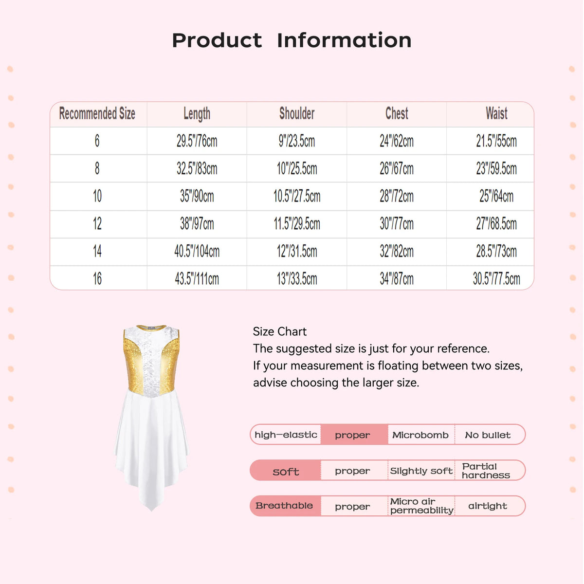 Kids Girls Liturgical Praise Dress Lyrical Dance Performance Costumes Children Church Choir Worship Ballroom Dancing