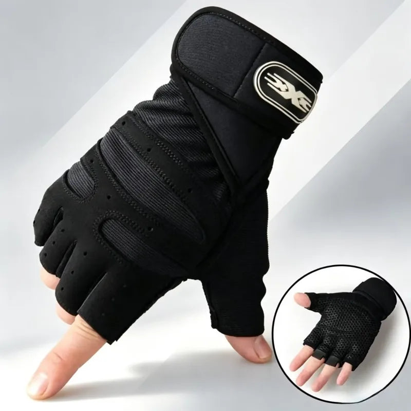Gym Gloves for Men Women Fitness Weight Lifting Wristband Gloves Body Building Training Sports Exercise Cycling Glove Shockproof