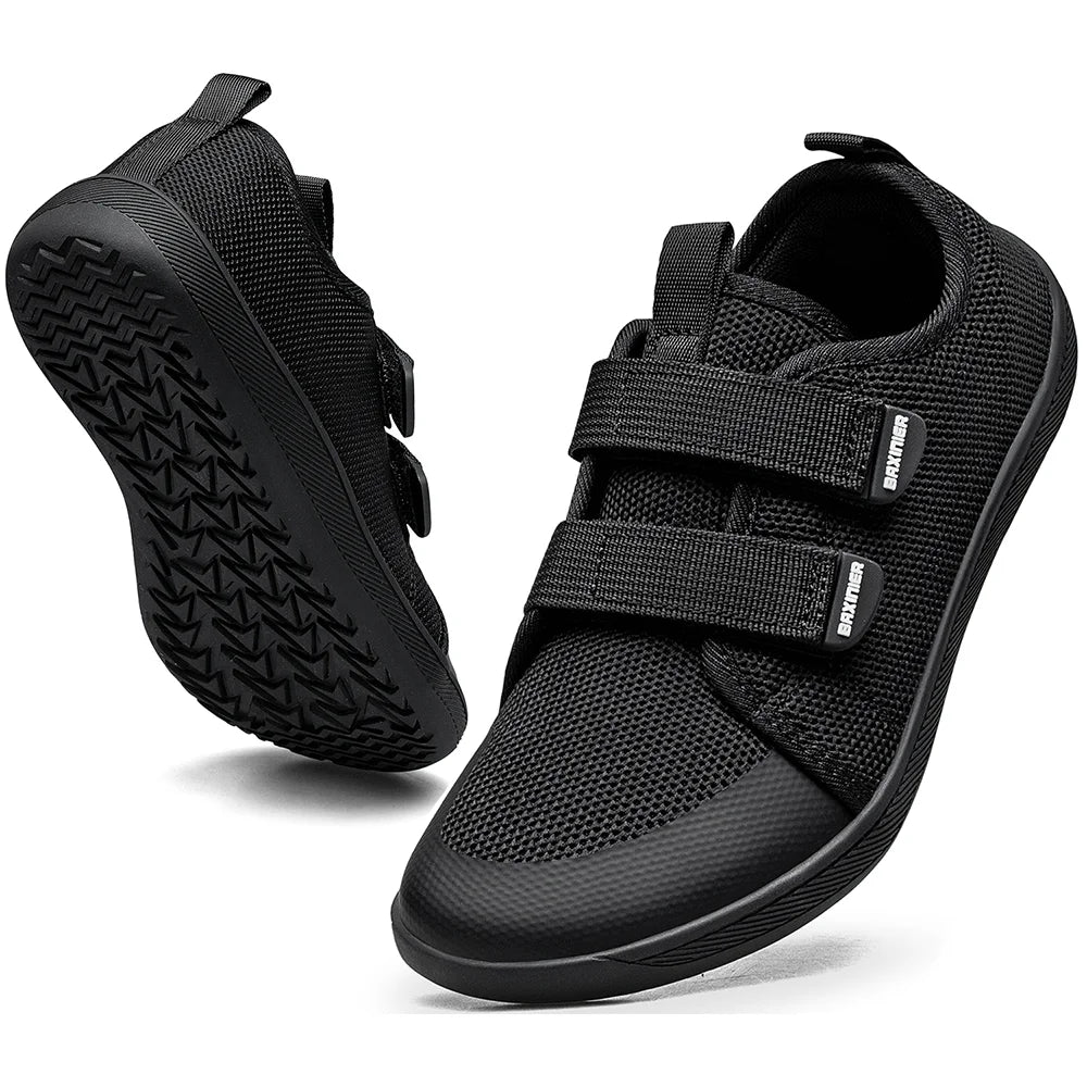 New Kids Barefoot Sneakers Girls Boys Fashionable Children's Shoes Wide Toe Breathable Knitted Mesh Sole Non Slip Walking Cross