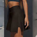 Women's Sports skirt Casual High Waist Gym Quick Dry Mini Skirts Solid Color Short Half faldas Sport tennis Pleated Skirt