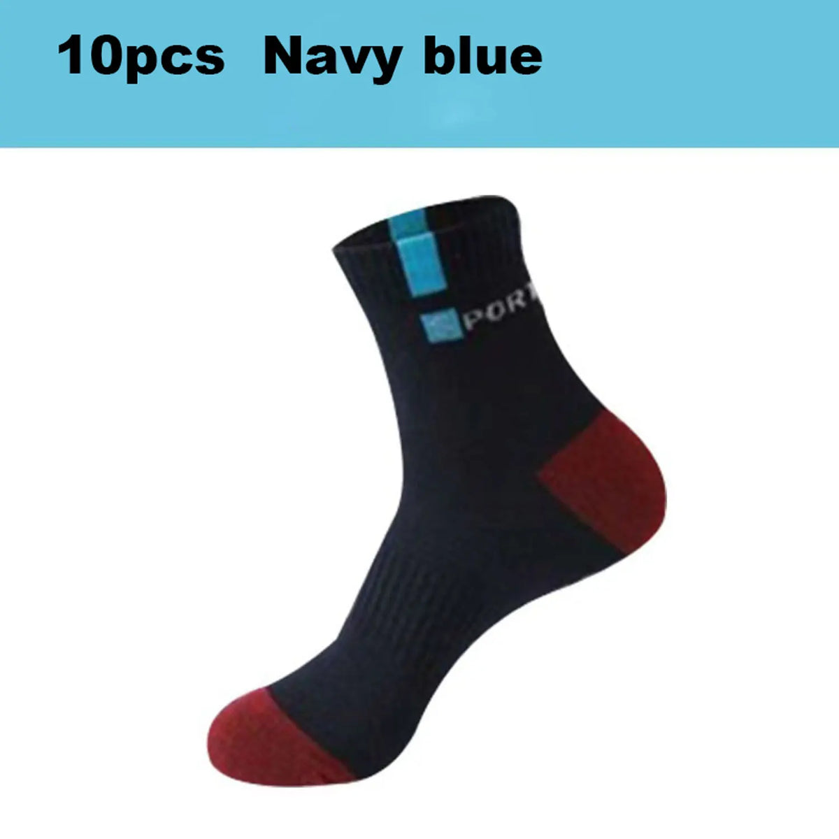 Socks for Men Sport Breathable Soft Letter Fashion Sneakers High Elastic Middle Tube Stocking Towel Sox Summer Running