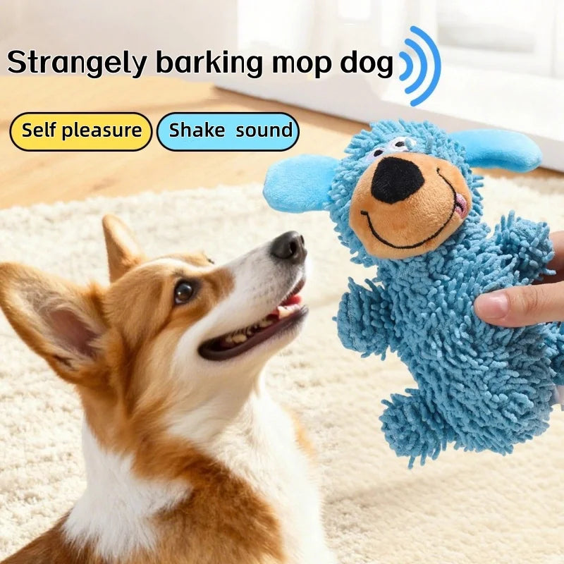 Environmentally Friendly Cartoon Pet Dog Toy, Interactive Chew Plush Toy, Squeaking and Soothing Pet Supplies
