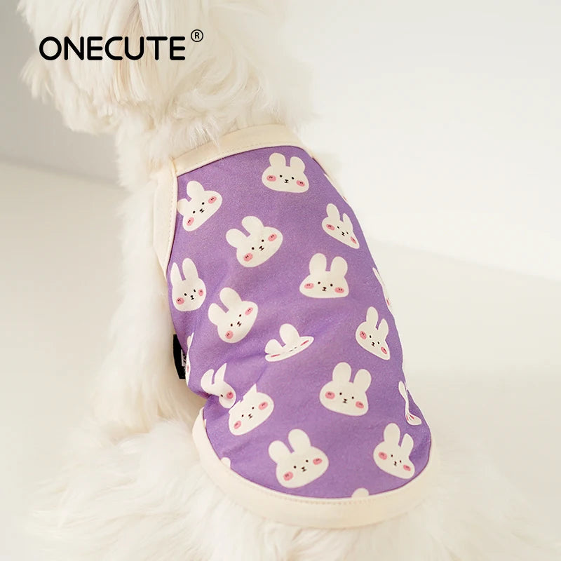 Pet Dog Vest Summer Cool Dog Clothes Cartoon Animals Cute Dog Clothing For Puppy Breathable Vest Yorkshire Chihuahua Costume