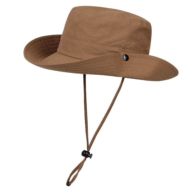 Children Summer Hats for Boys Girl Solid Color Breathable Fisherman Hat Lightweight Mountaineering Camping Sun Protect Accessory