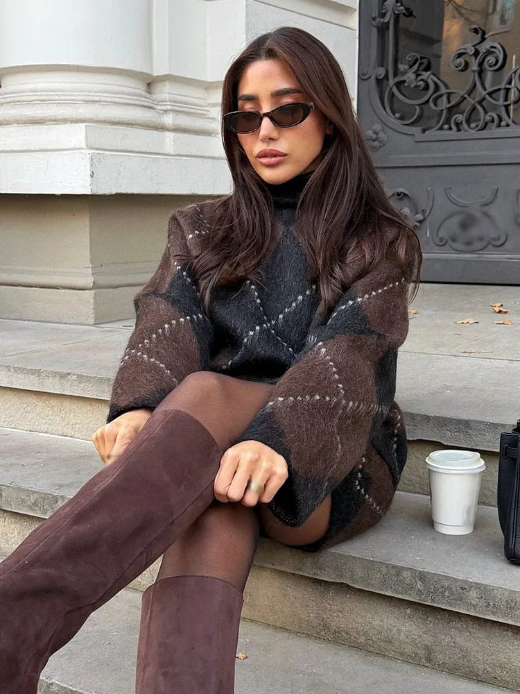 HH Women's Fashion Knitted Single Breasted Long Sleeve O-Neck Sweater+Summer Casual Elastic Waist Solid Mini Skirt Set Mujer