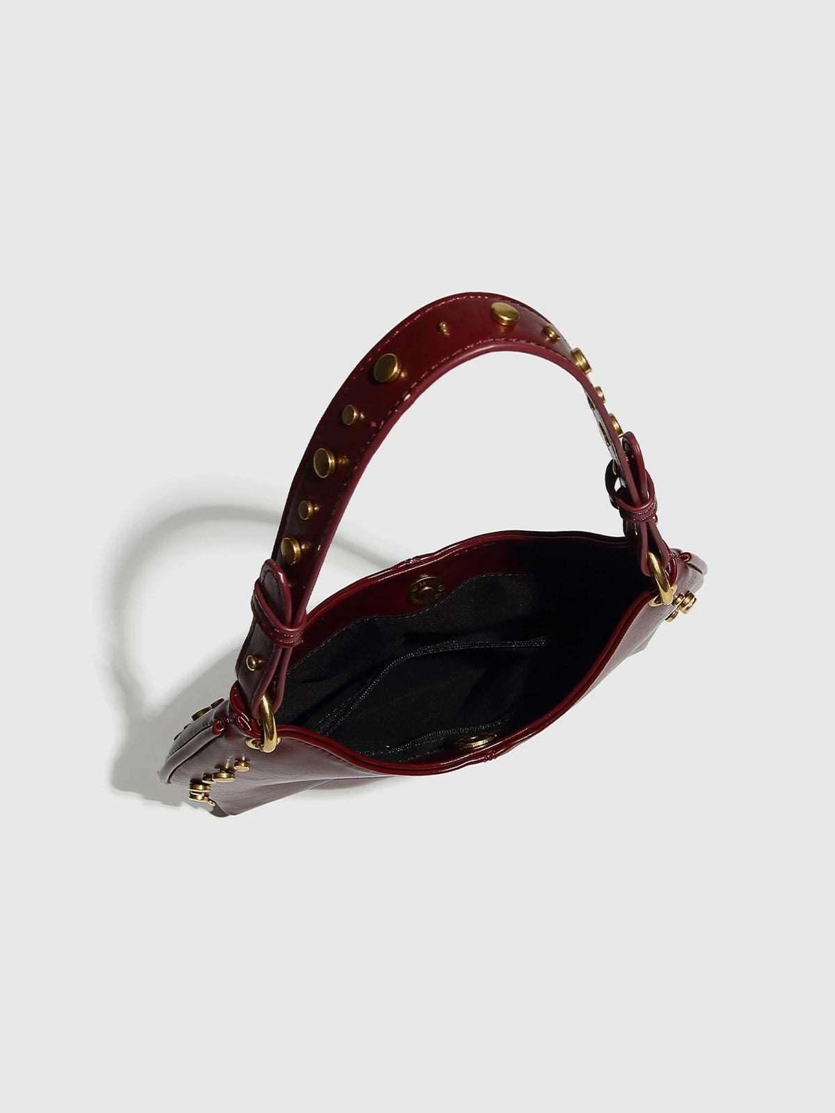 2025 New Fashion Trendy Underarm Bag Riveted Handbag Chain Shoulder Bag Boston Crossbody Bag
