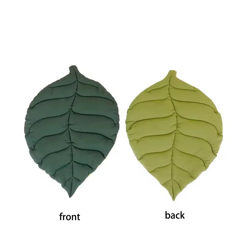 Soft Cotton Leaf Shaped Pet Bed Mat Double Sided Washable Sleep Blanket For Kitten Puppy Dog Comfort Floor Rug Home Pet Pad