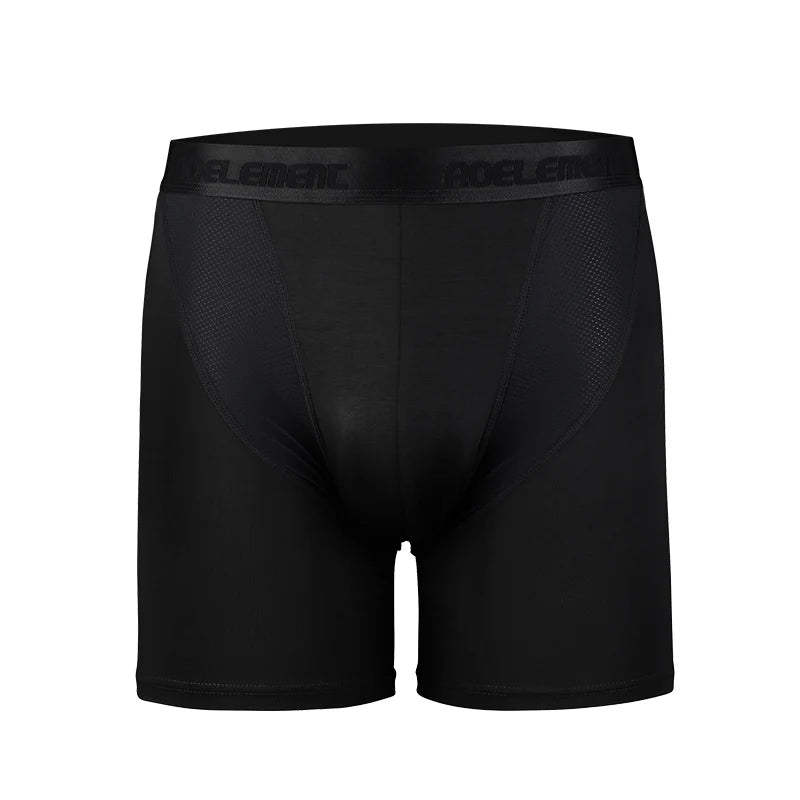 Sports Underwear Men's Anti-Wear Leg Modal Professional Running Fitness Tight Long Leg Quick-Drying Extended Boxer Briefs