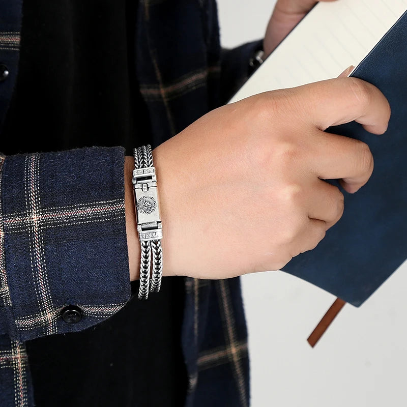 Hand-woven Men's Bracelet Fashion Trend Personality Chinese Style Retro Creative Fashion Jewelry