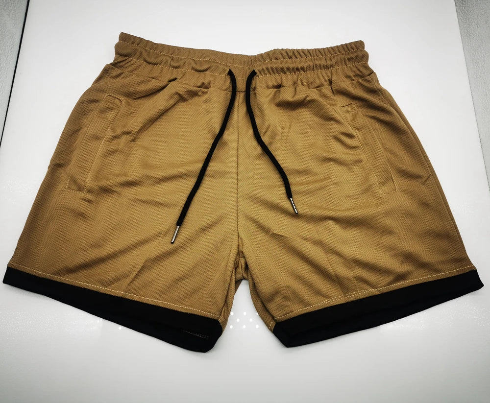 Men's Sports Shorts Quick-drying Beach Shorts Male Retro Casual Stylish Street Wear Fitness GYM Athletic Shorts Camo Green