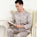 Pajamas Men Spring Summer Thin Ice Silk Luxurious Loose Fitting Home Wear Suit Male Satin Pyjamas Set Night Pajamas Set Men