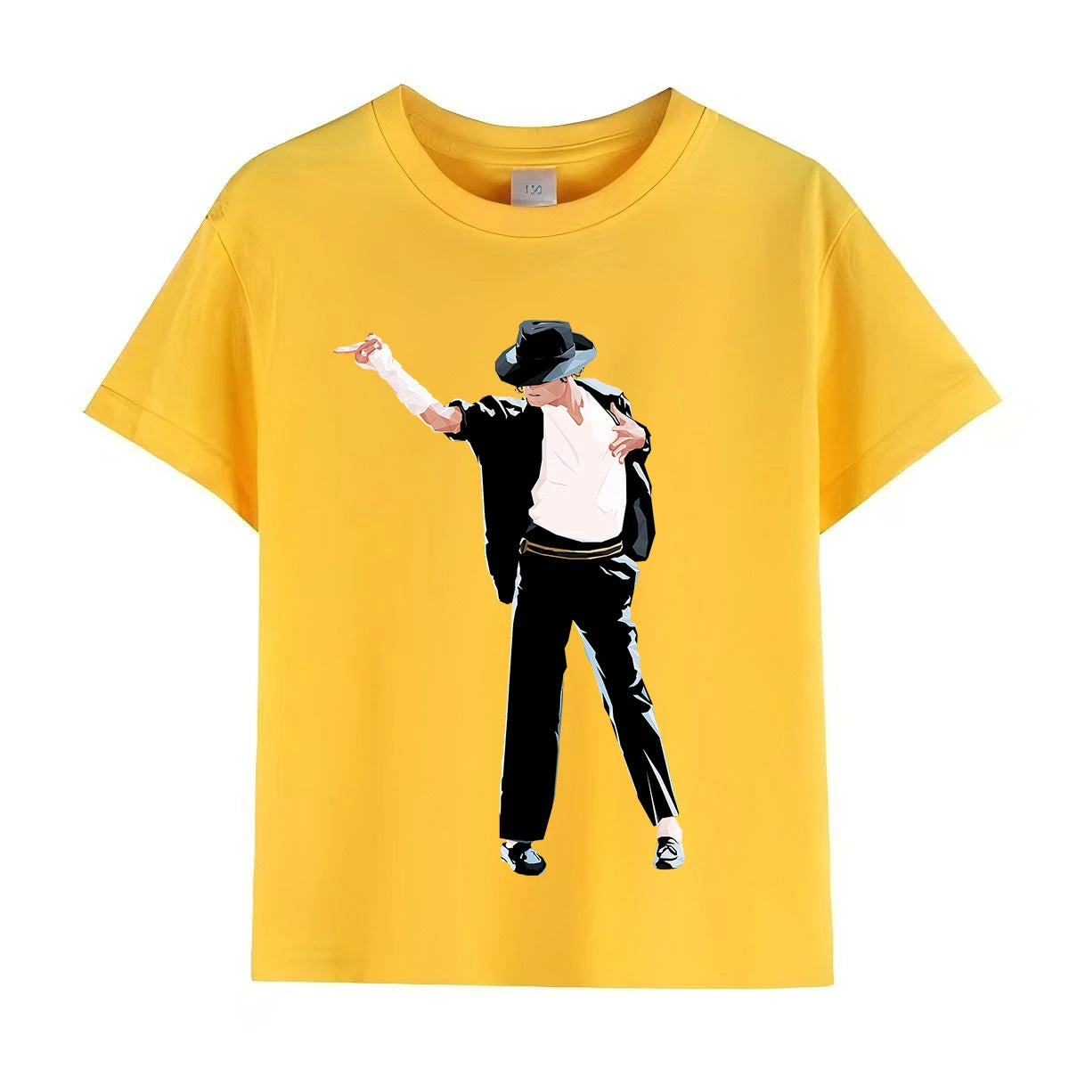 Kids Michael Jackson Rock N Roll T-Shirt Children's Fashion Crew Neck Top Summer Casual Clothes for Baby Boys And Girls