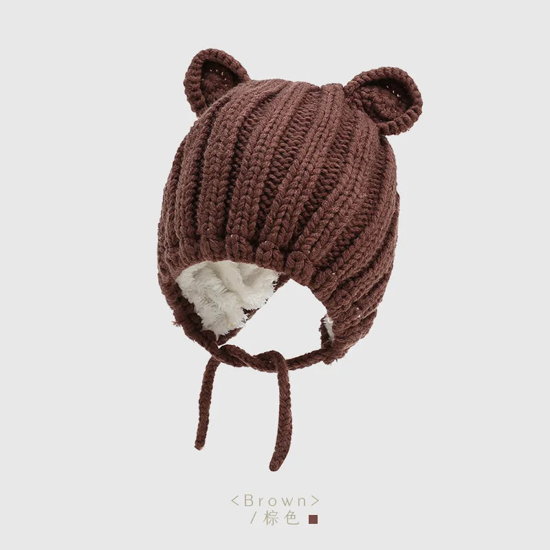 Girls Boys Cap Kids Beanie Infant Hat New Children Baby Cap Soft Warm Hat Beanies 6-24 Months