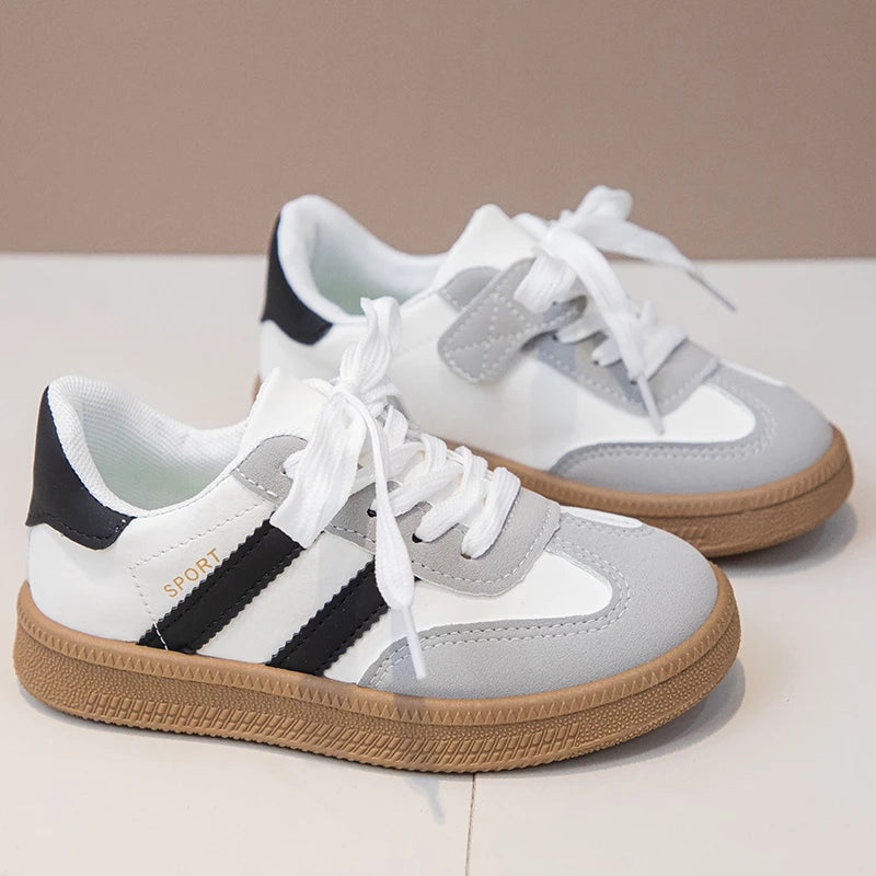 Children's Board Shoes Boys Sneakers 3-18 Years Old Khaki Boys Girls Single Shoes Four Seasons Non-slip Kids De Training Shoes