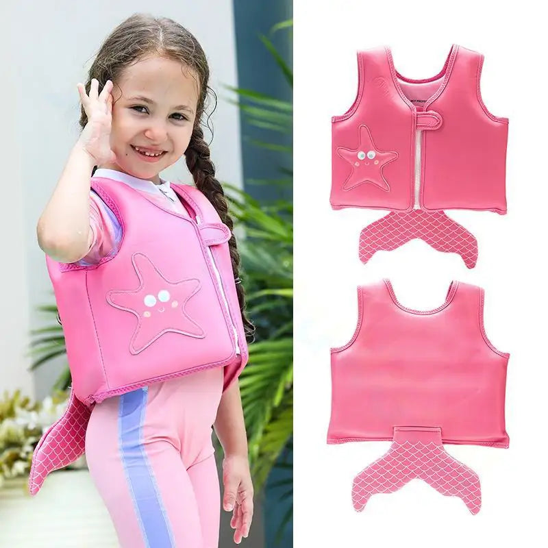 Girls Boys Swim Vest Toddler Baby Life Jackets For Kids swimming Activities Beginner Swimmer Floating Aid