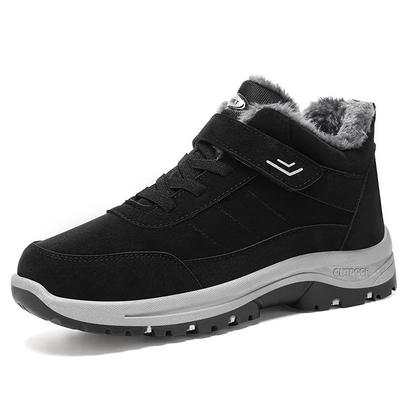 2025 Winter Casual Men Shoes Snow Booties Non-slip Ankle Boots Fur Shoes Botas Waterproof  Outdoor Men Work Ankle Boots Footwear