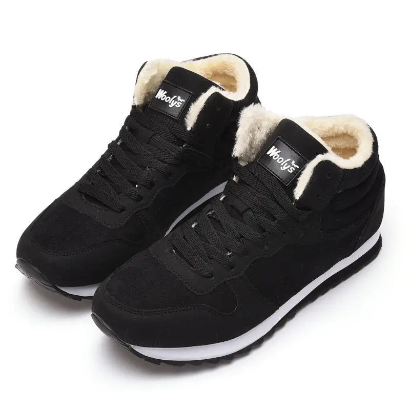 Men Boots Winter Shoes Mans Footwear Warm Fur Snow Boots Ankle Botas Hombre Winter Boots For Men Plush Winter Sneakers Plus Size