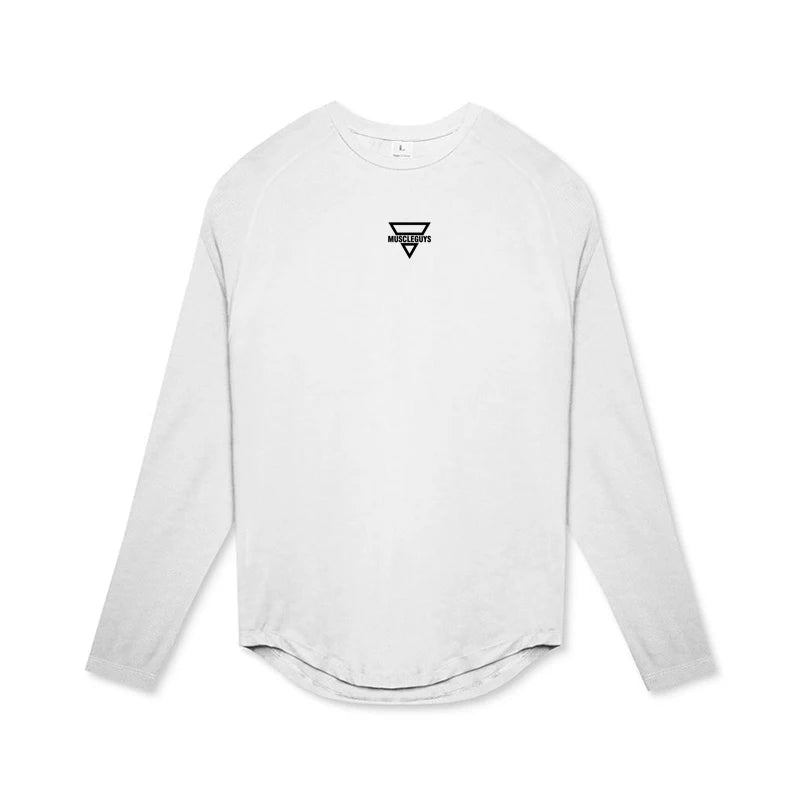 Men's Sports Loose-fitting Clothes in Stock for Basketball Training, Long-sleeved Running and Breathable Fitness Clothes