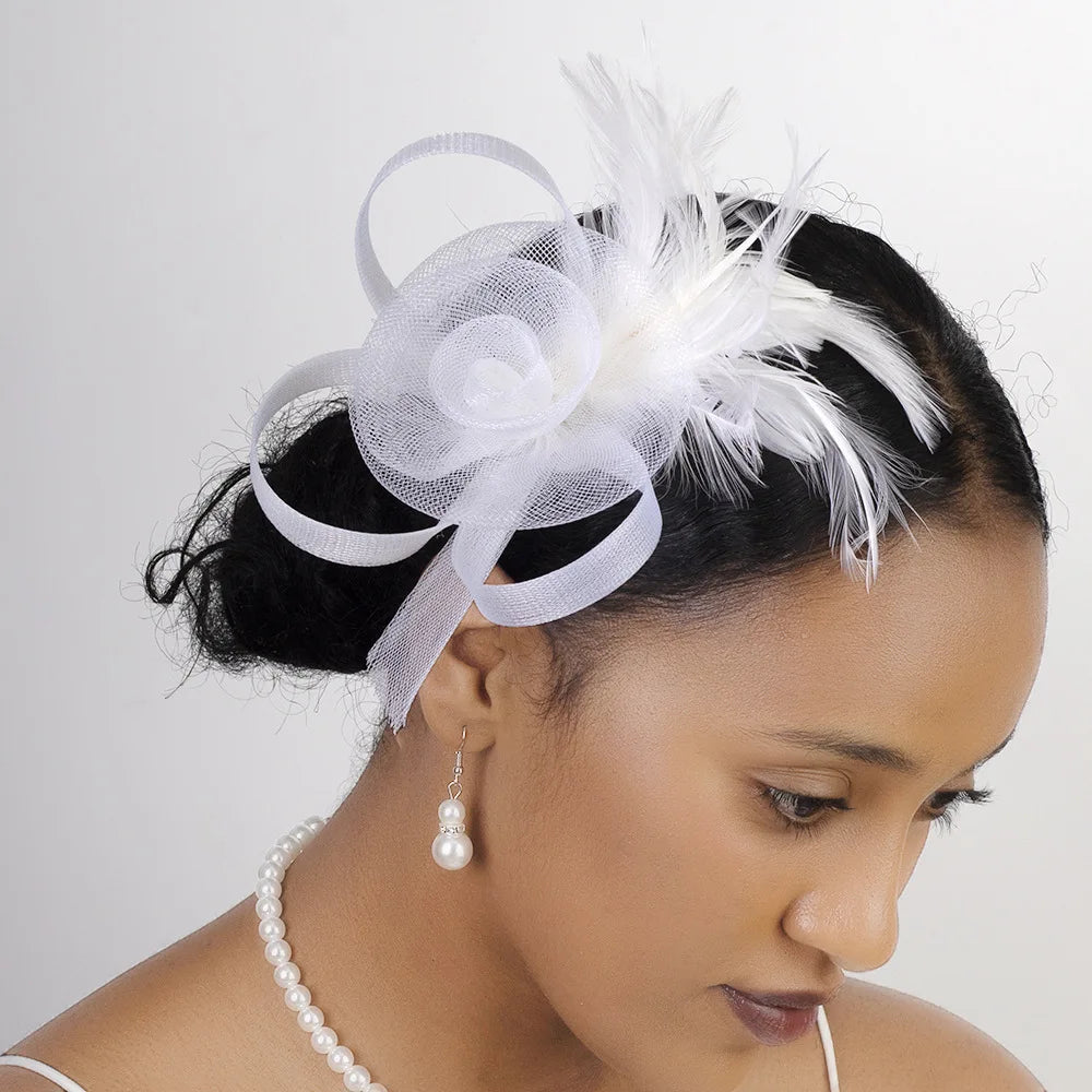 1 Pc Fascinators Hats for Women Tea Party Fascinator Hats Vintage 50s Headwear Wedding Church Derby Hat Hats Tiny Hats