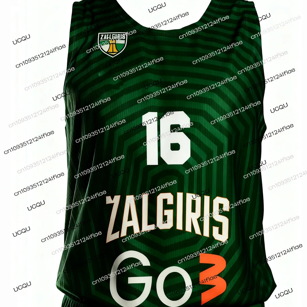 2026 Zalgiris Kaunas Basketball European Competition Jersey - Special Fan Basketball Jersey Kit Adult Men's Sportswear Kids Vest