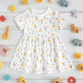 Baby Kids Dresses Short Sleeve Summer Sweeet Flower Clothing Cotton Children Girls Dresses