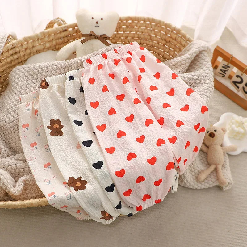 Kids Anti Mosquito Pants for Boys and Girls 1 2 3 4 5 Years Baby Summer Casual Crops Breathable Sports Pants for Children