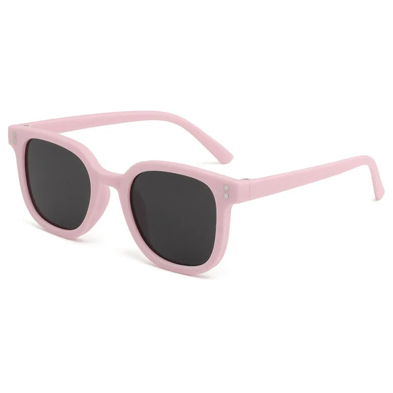 Children'S Colored Sunglasses  Foldable Round Frame Sun Glasses Boys Girls Uv400 Ultraviolet Eyepiece For Ages 2-8 Years Kids