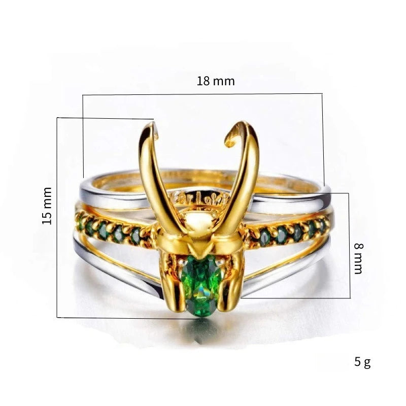 Fashion and personality three in one ring, European and American popular creative new jewelry